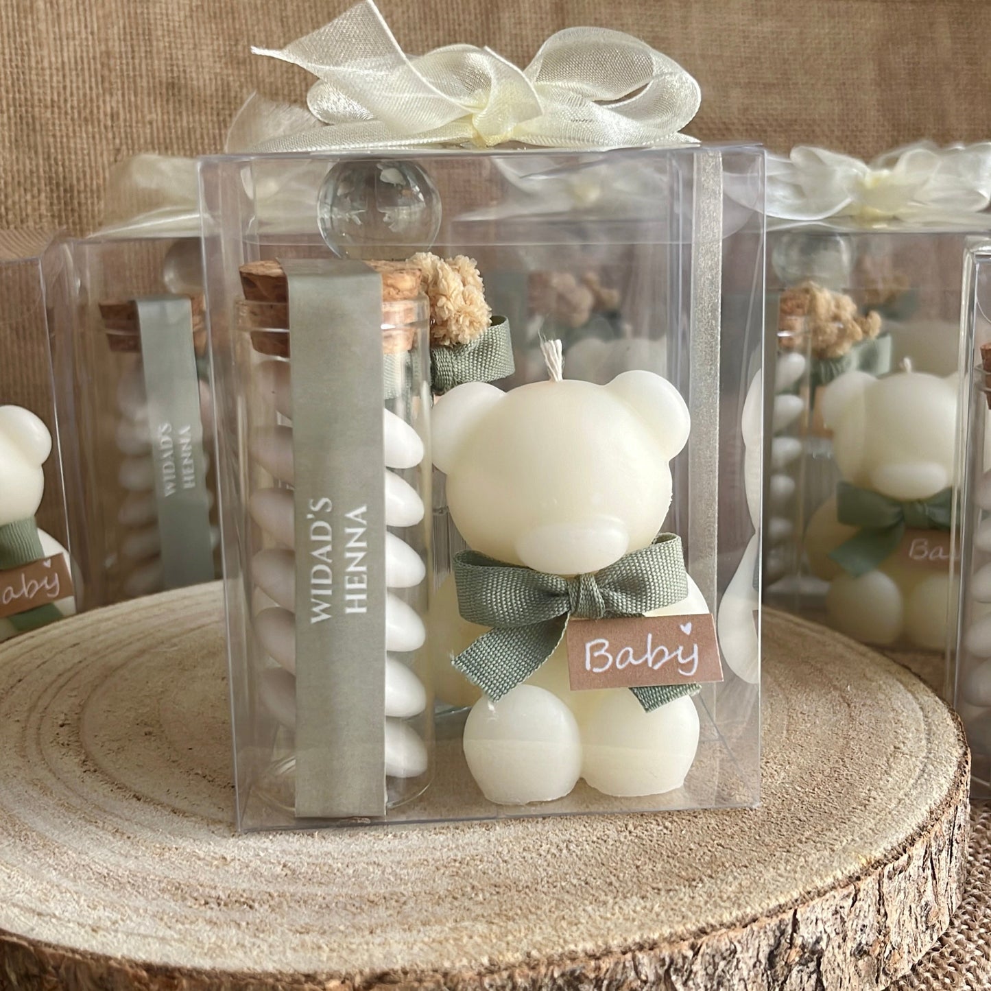 Coffret Cadeau Raffiné,Bougie Ours, Flacons Zher, Gourmandises