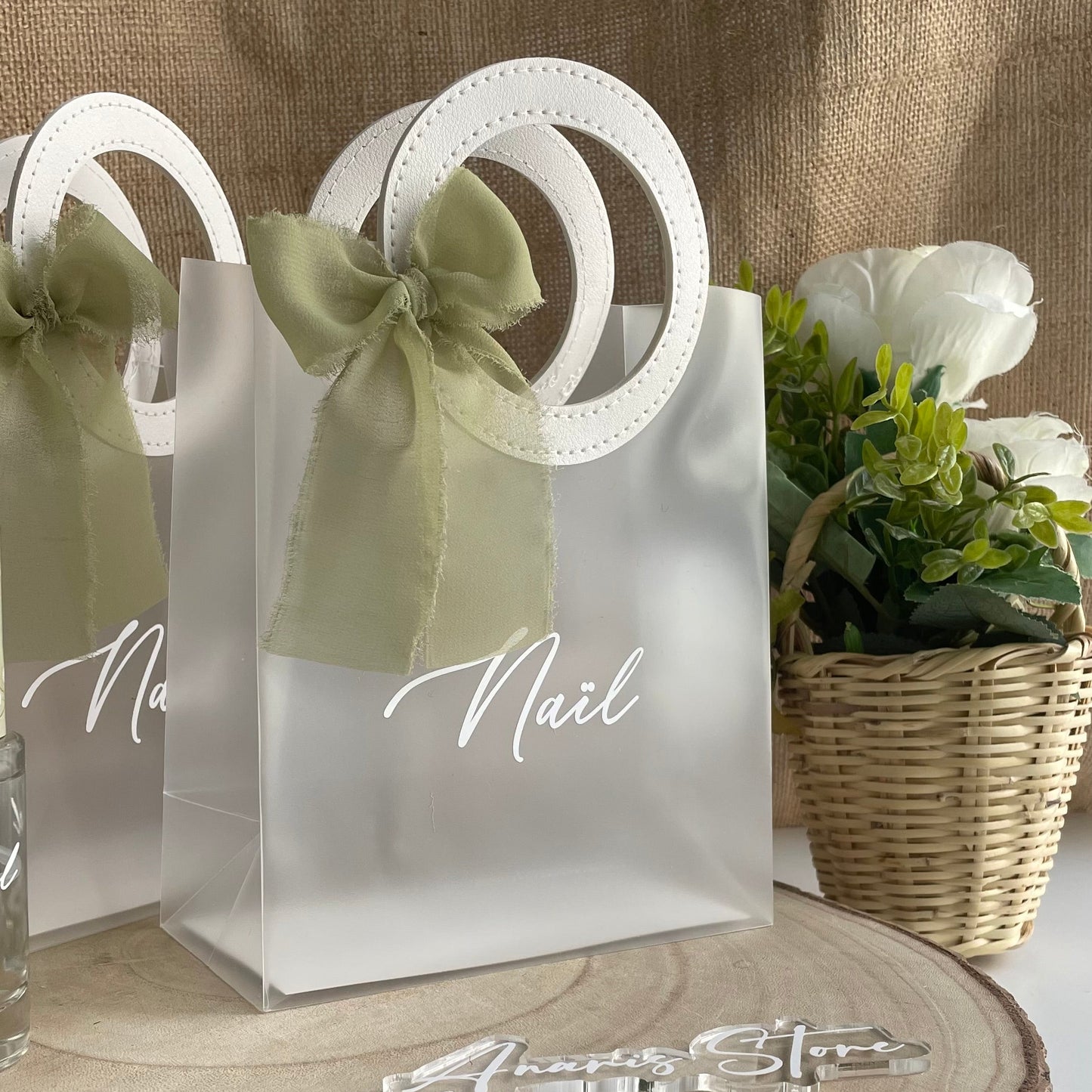 Sac Cadeau Transparent au design chic