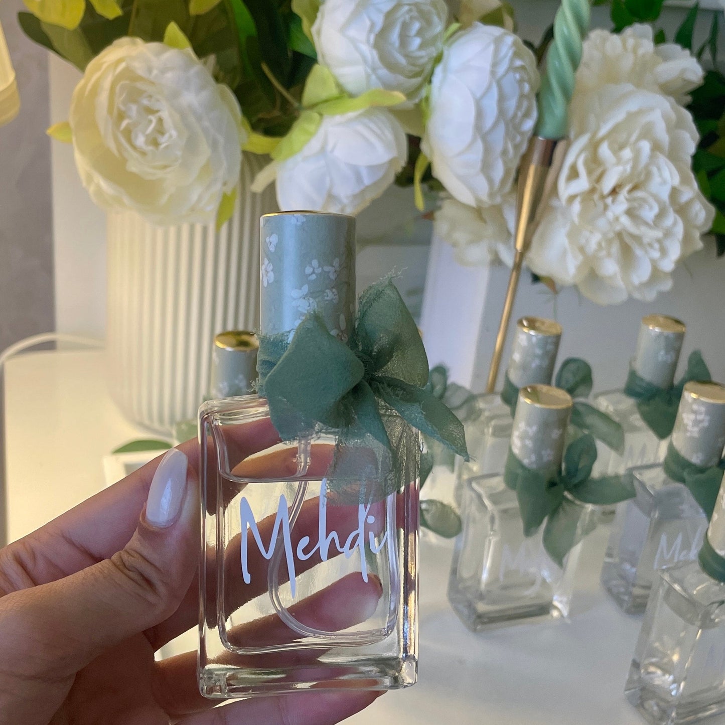 Parfum personnalisé avec Nœud Vert