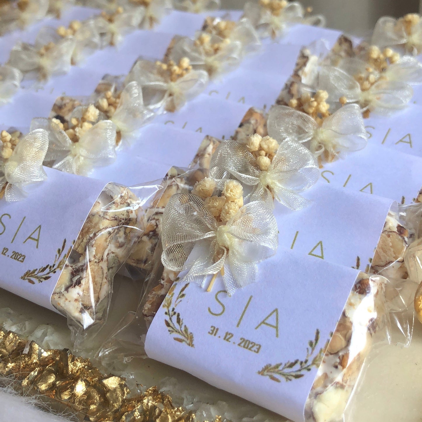 Plateau de nougat conçues avec un mélange d'élégance