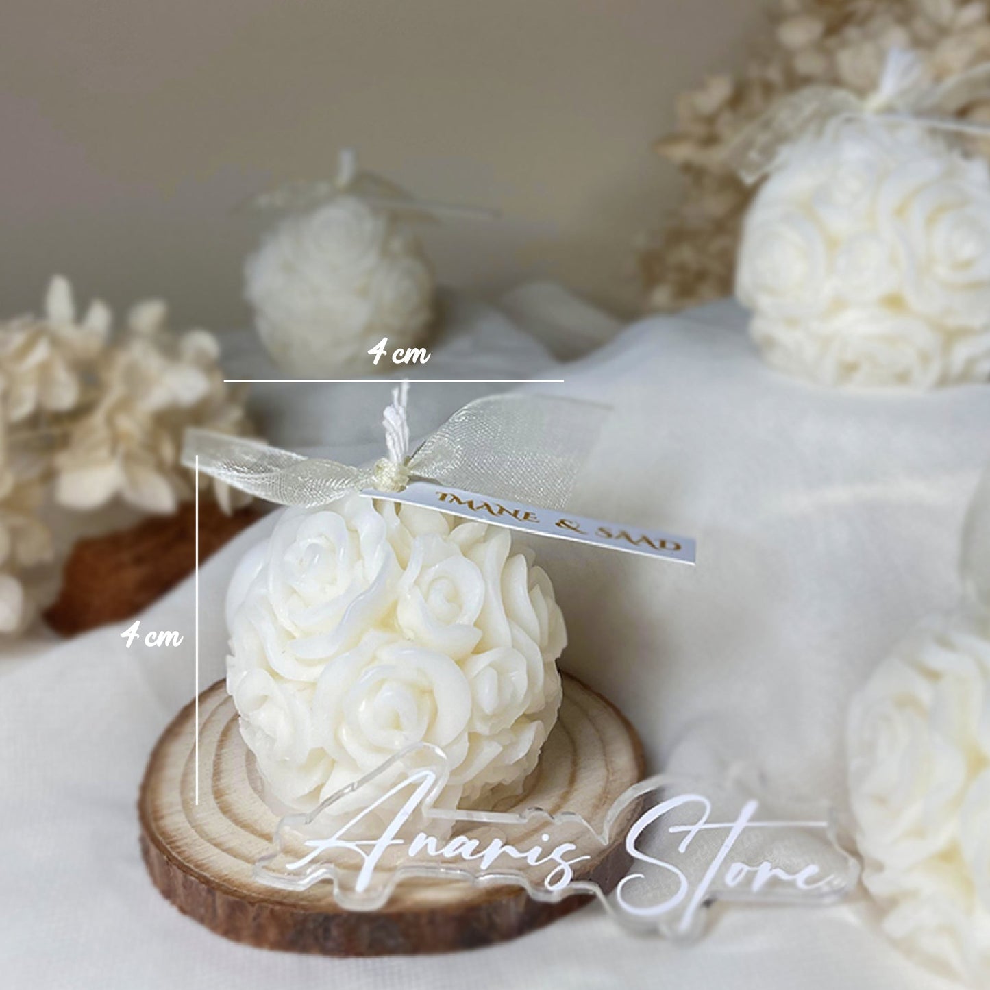 Bougie Personnalisée, au design unique inspiré de la beauté des roses