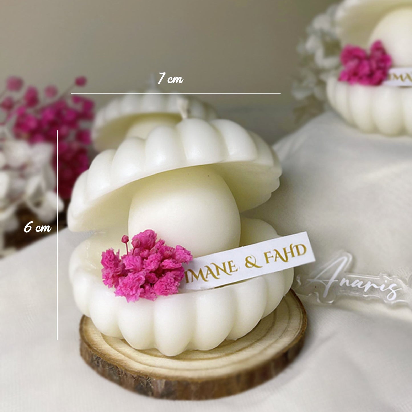 Bougie en forme de coquille , le choix parfait pour sublimer vos occasions spéciales