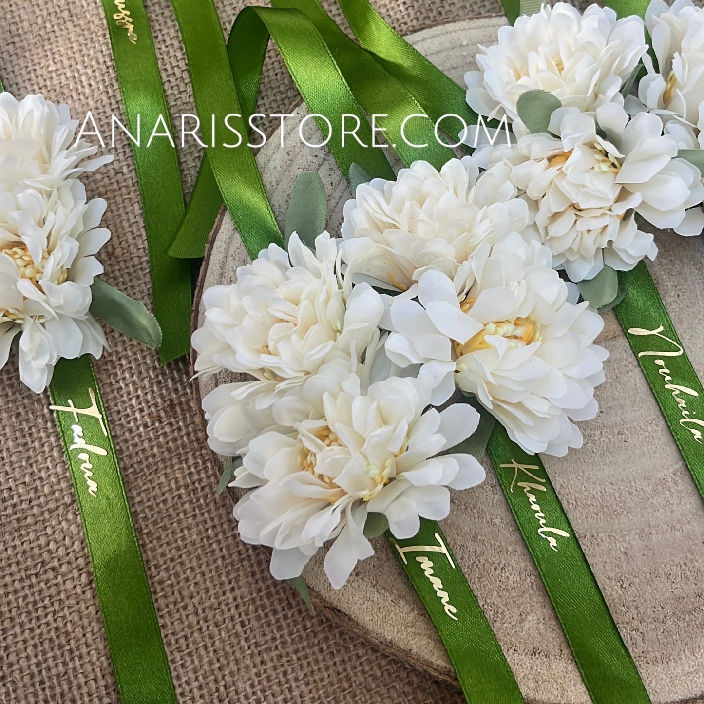 Bracelet fleuri pour cérémonie de henné – Cadeau de la mariée
