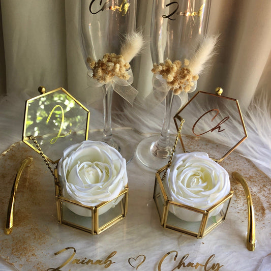 Ensemble fiançaille Personnalisée pour les Occasions Spéciales