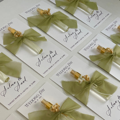 Carte personnalisé avec mini Parfum