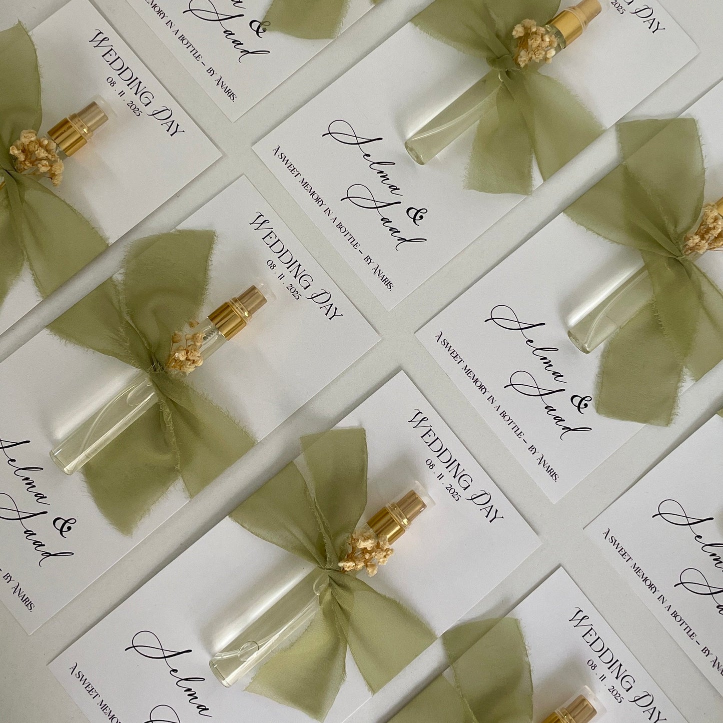 Carte personnalisé avec mini Parfum