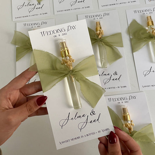 Carte personnalisé avec mini Parfum