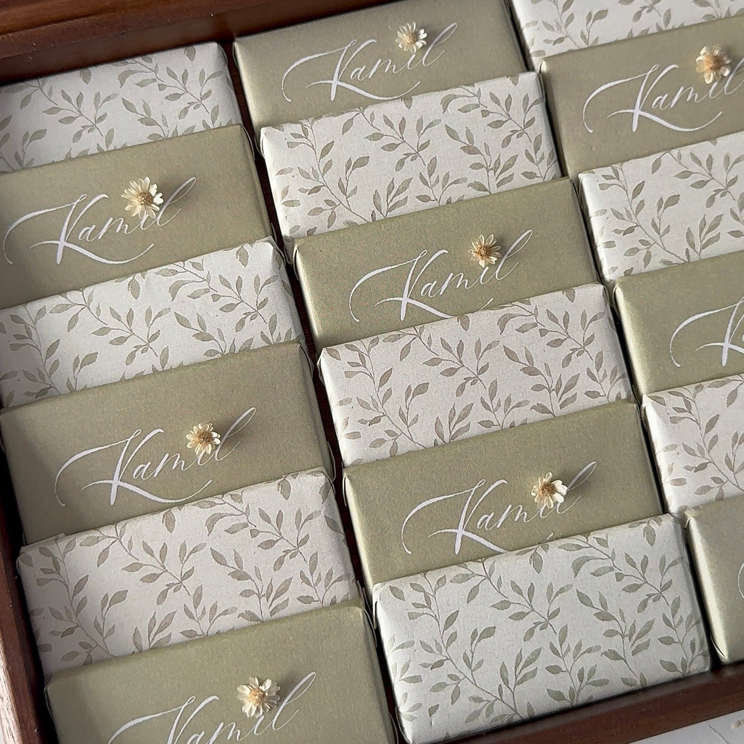 Tablette de Chocolat Personnalisée – Collection Jardin de Douceur