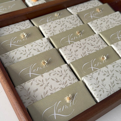 Tablette de Chocolat Personnalisée – Collection Jardin de Douceur