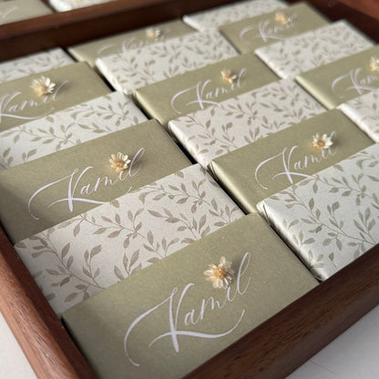 Tablette de Chocolat Personnalisée – Collection Jardin de Douceur