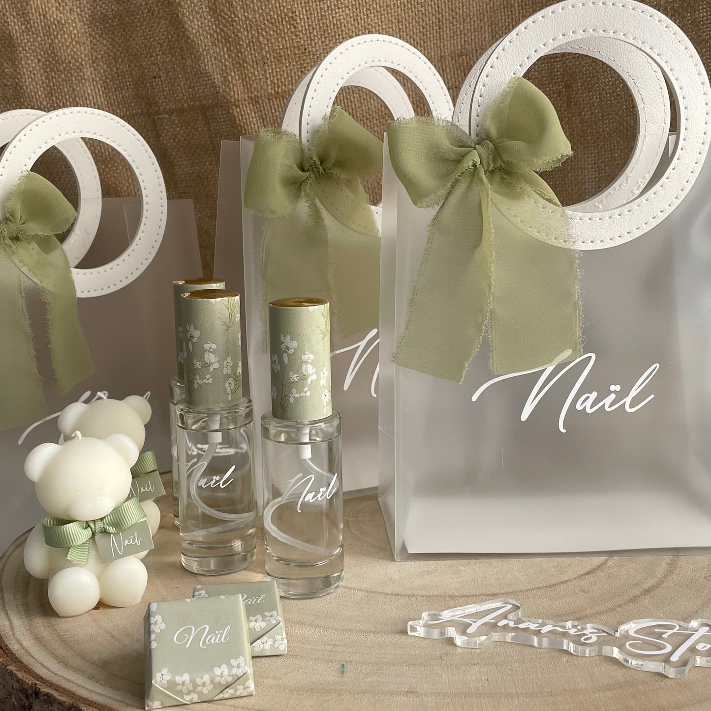 Sac Cadeau Transparent au design chic