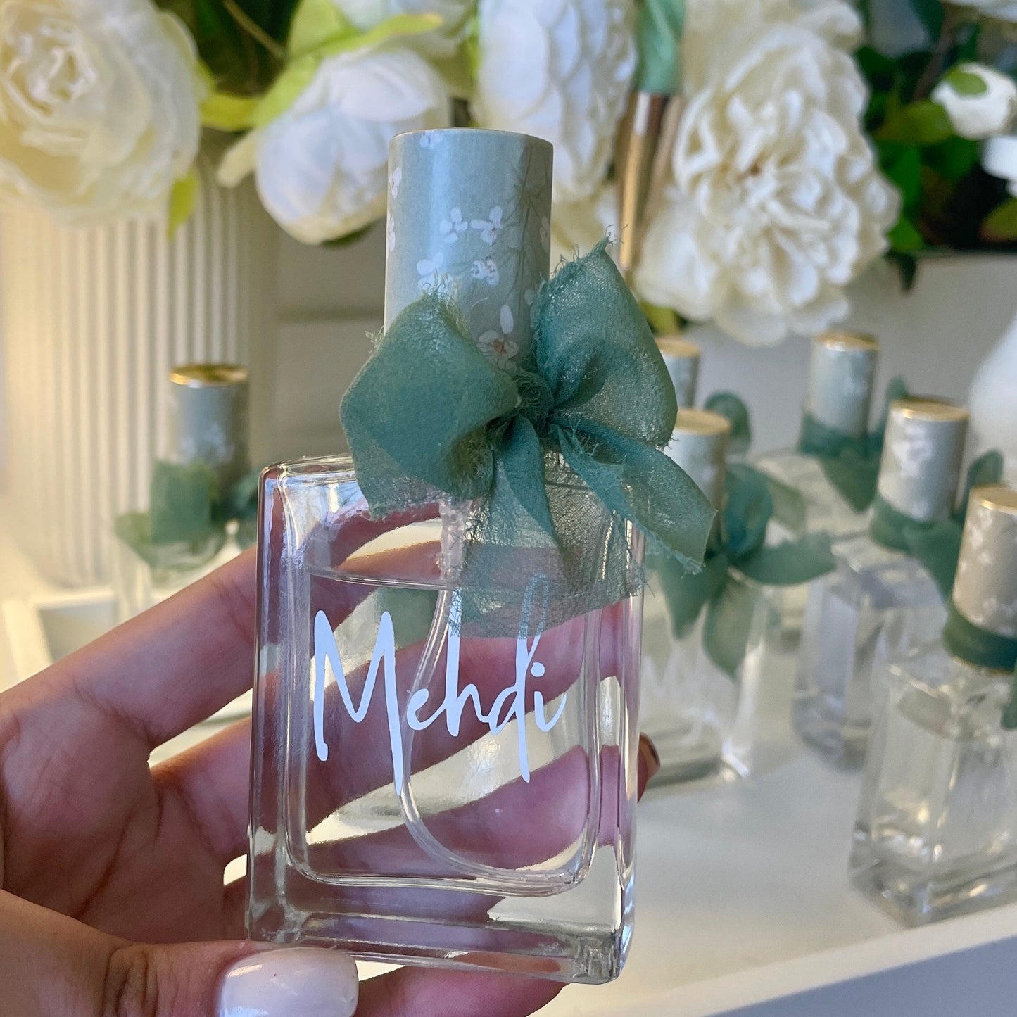 Parfum personnalisé avec Nœud Vert