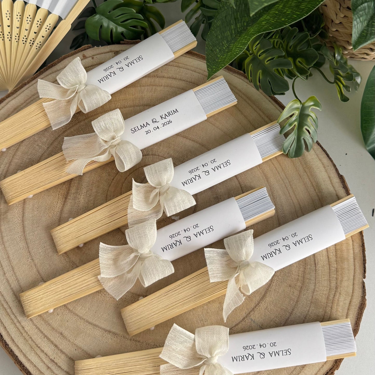 Éventail Chic – Cadeau Invité Personnalisé