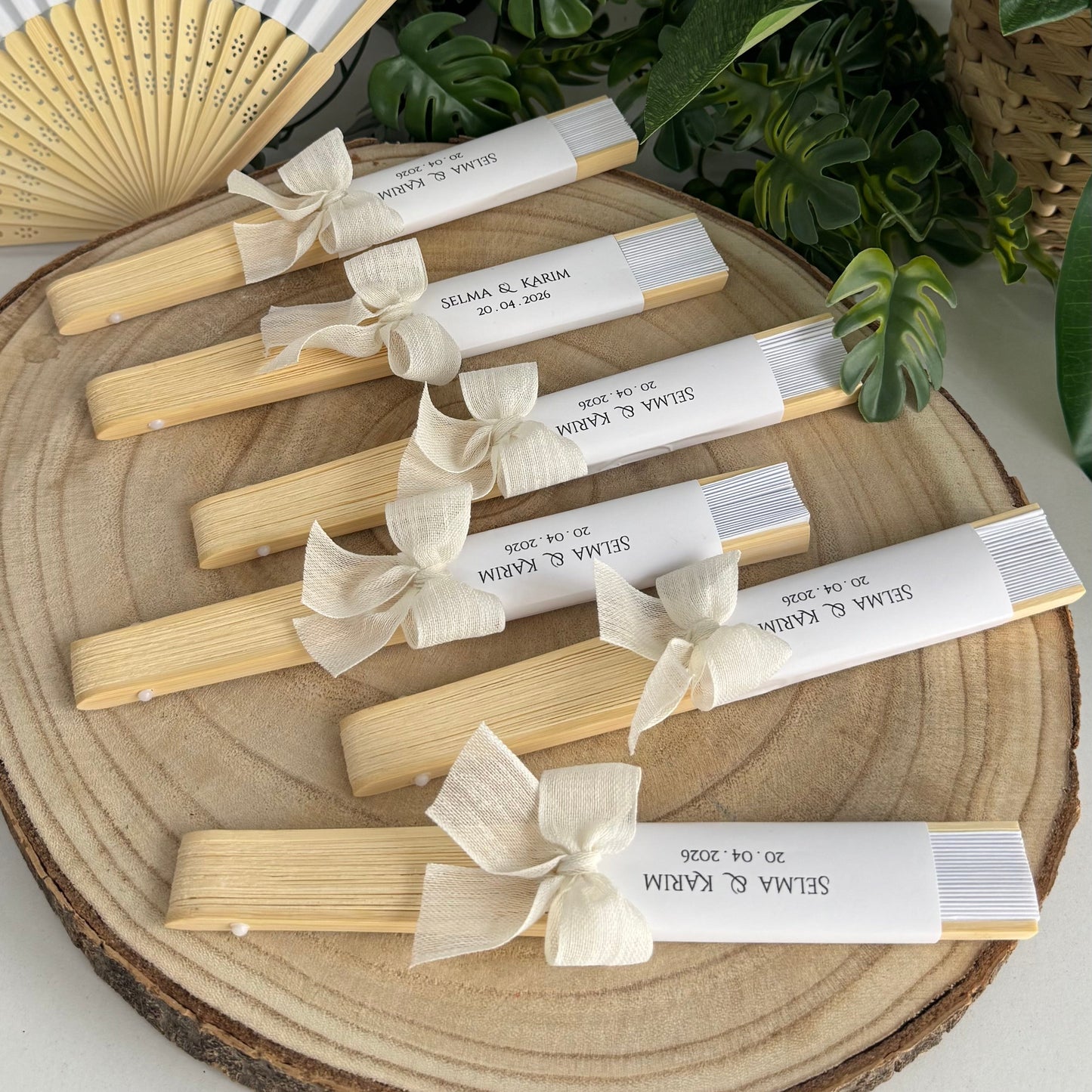 Éventail Chic – Cadeau Invité Personnalisé
