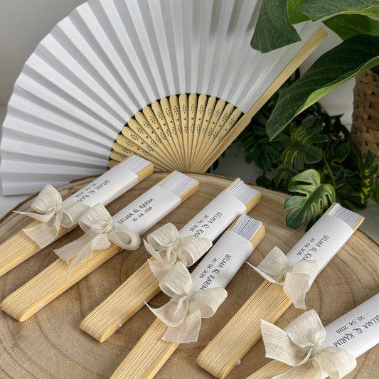 Éventail Chic – Cadeau Invité Personnalisé