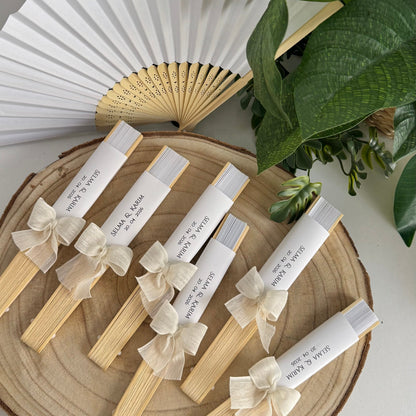 Éventail Chic – Cadeau Invité Personnalisé