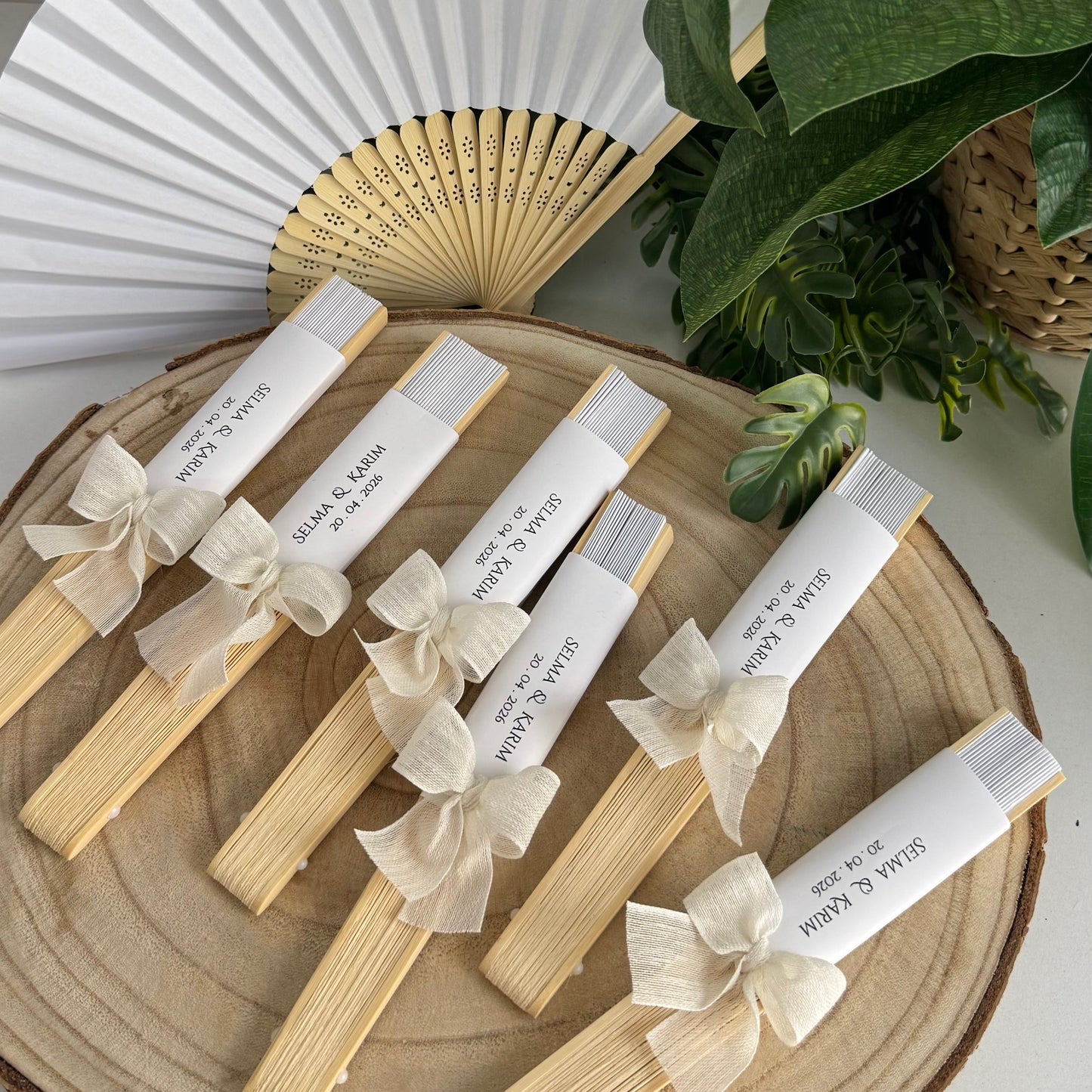Éventail Chic – Cadeau Invité Personnalisé
