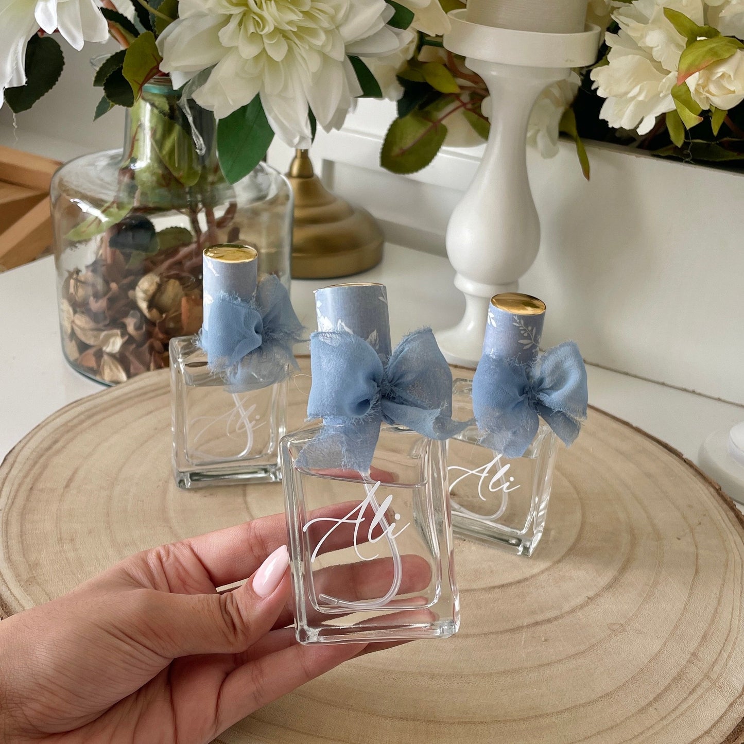 Parfum personnalisé avec Nœud Bleu