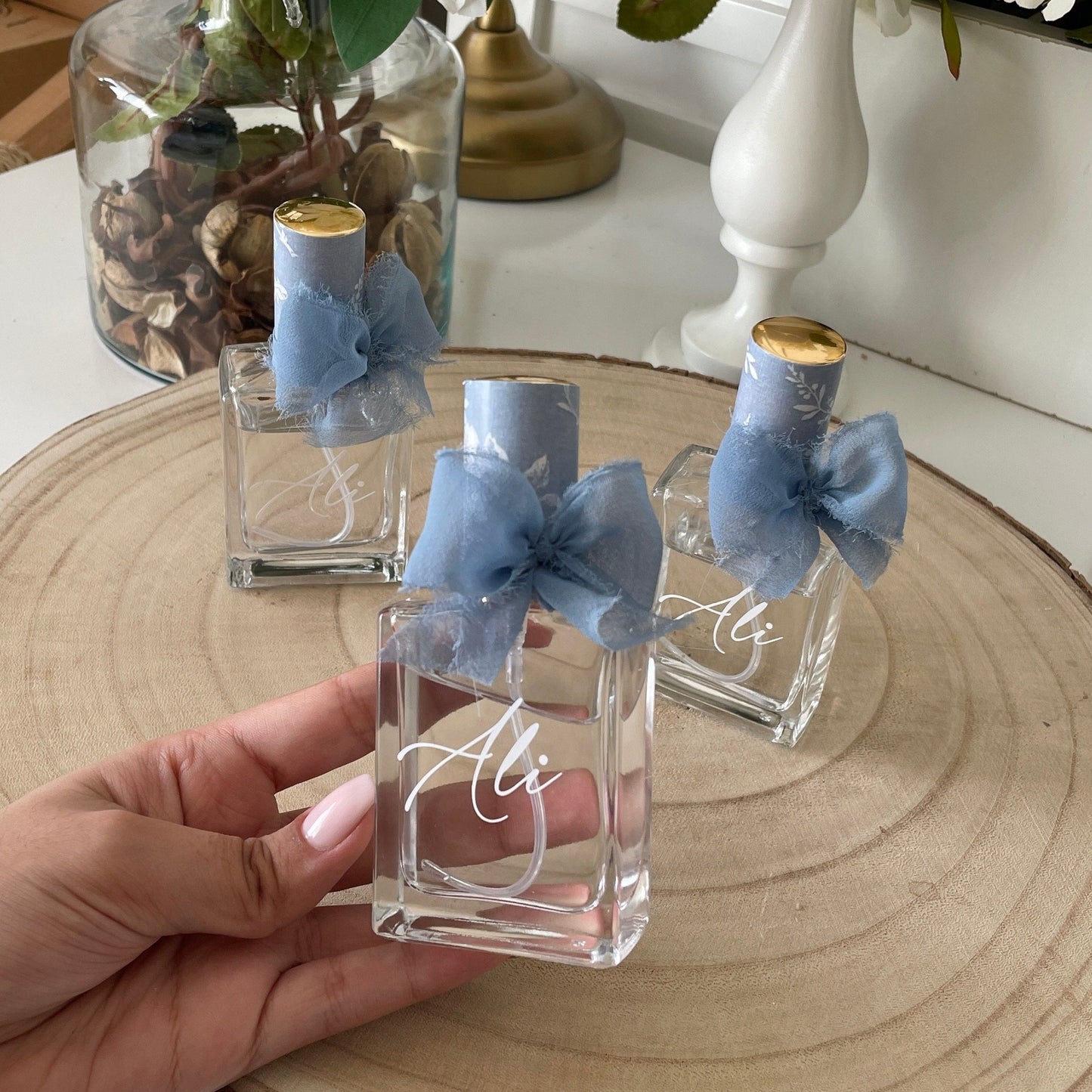 Parfum personnalisé avec Nœud Bleu