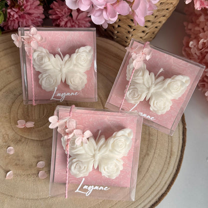 Papillon Fleuri – Bougie Parfumée Personnalisée