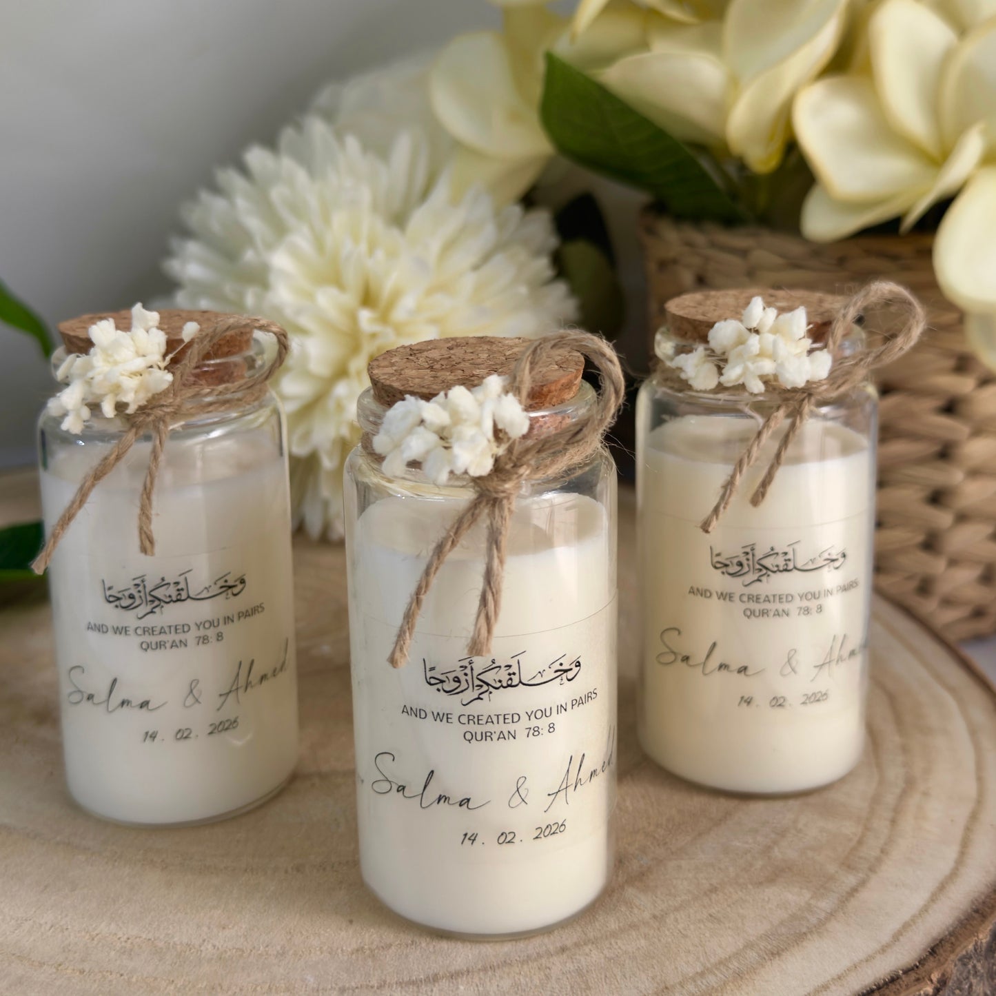 Bougie parfumée personnalisée – Souvenir élégant