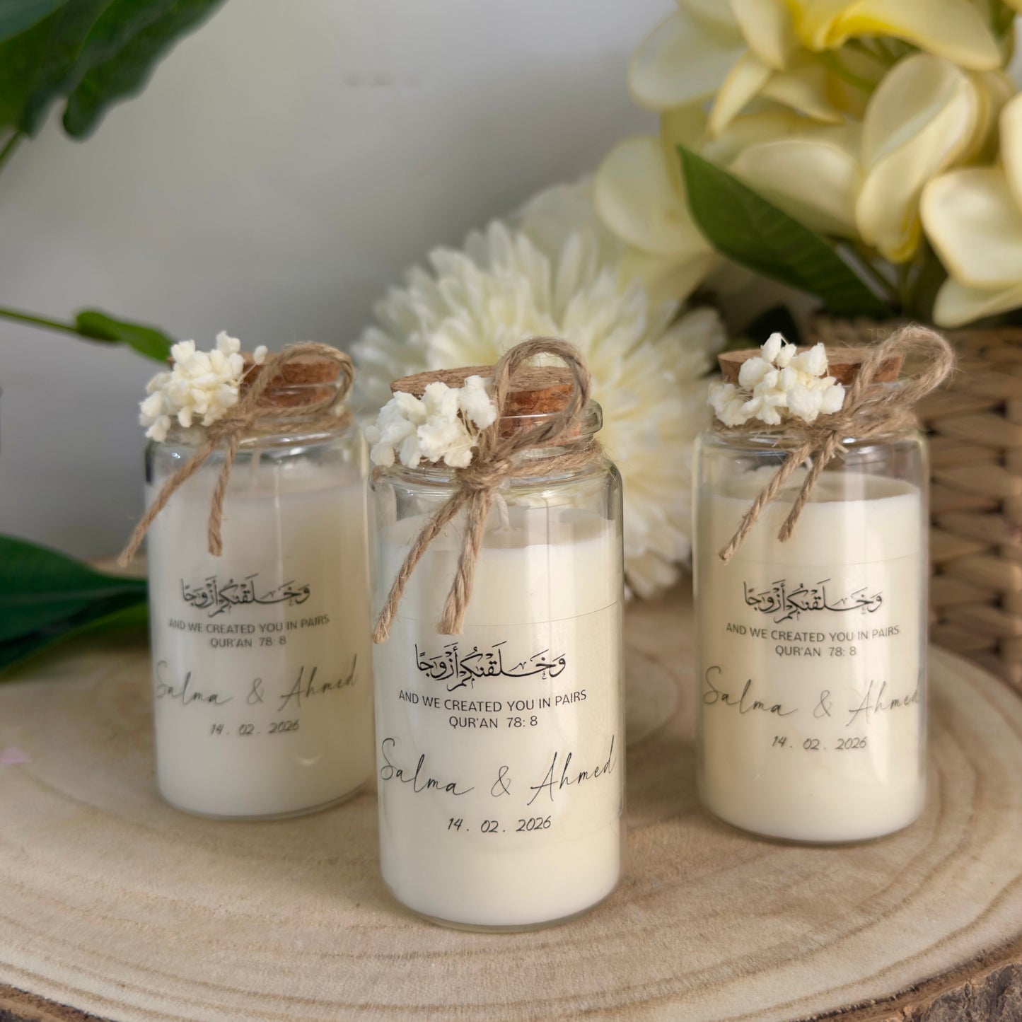 Bougie parfumée personnalisée – Souvenir élégant