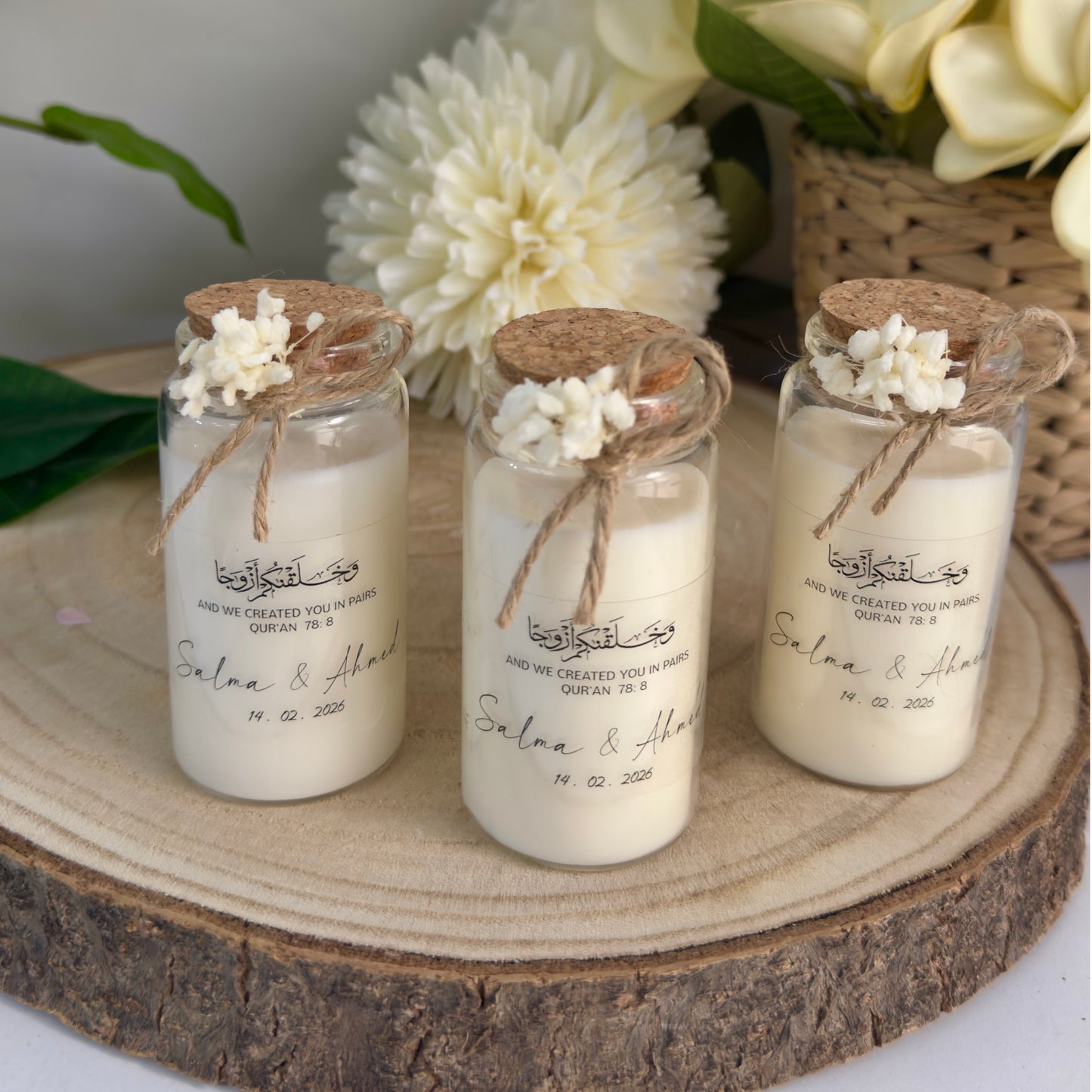 Bougie parfumée personnalisée – Souvenir élégant
