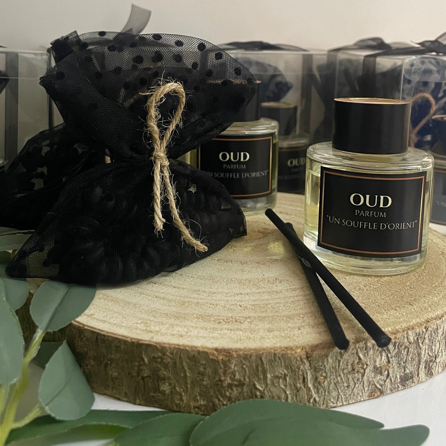 Diffuseur “Un Souffle d’Orient” – Oud Parfumé avec Tasbih (Chapelets islamiques)