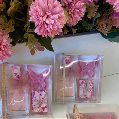 Un papillon, une fragrance, une touche sucrée…