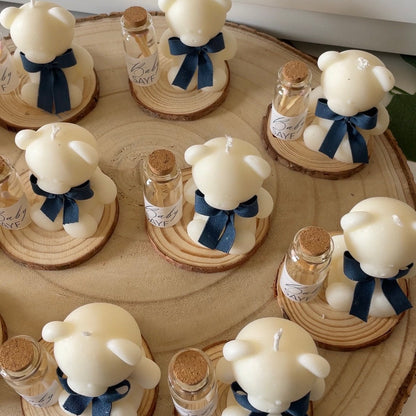 Bougie Ourson  avec flacon d’allumettes