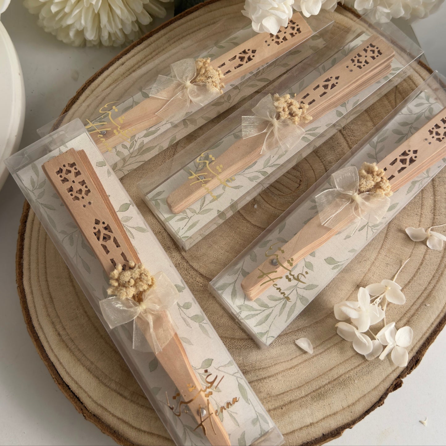 Éventail Bohème Fleuri – Charme Naturel