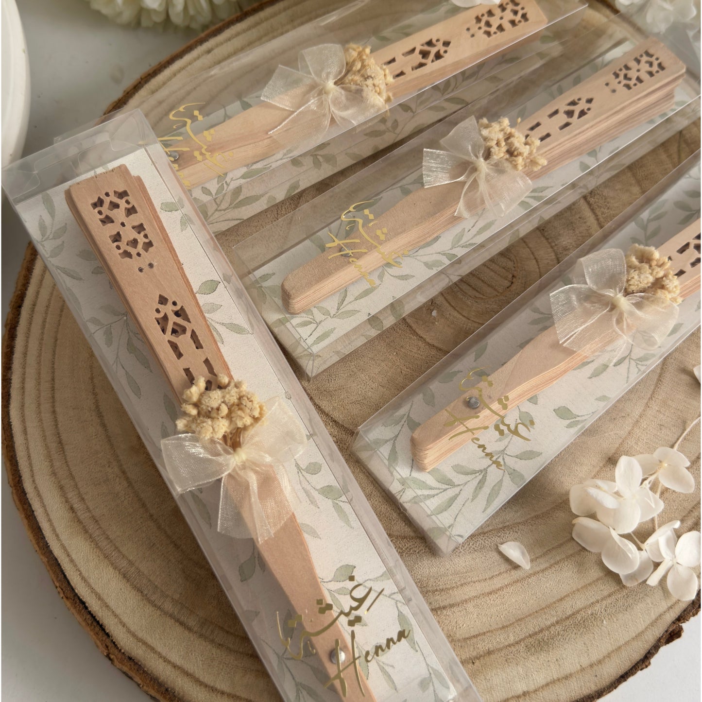Éventail Bohème Fleuri – Charme Naturel
