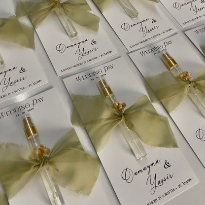 Carte personnalisé avec mini Parfum