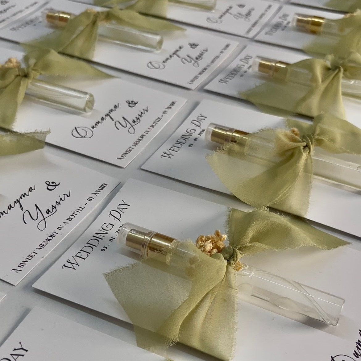 Carte personnalisé avec mini Parfum