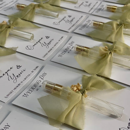 Carte personnalisé avec mini Parfum