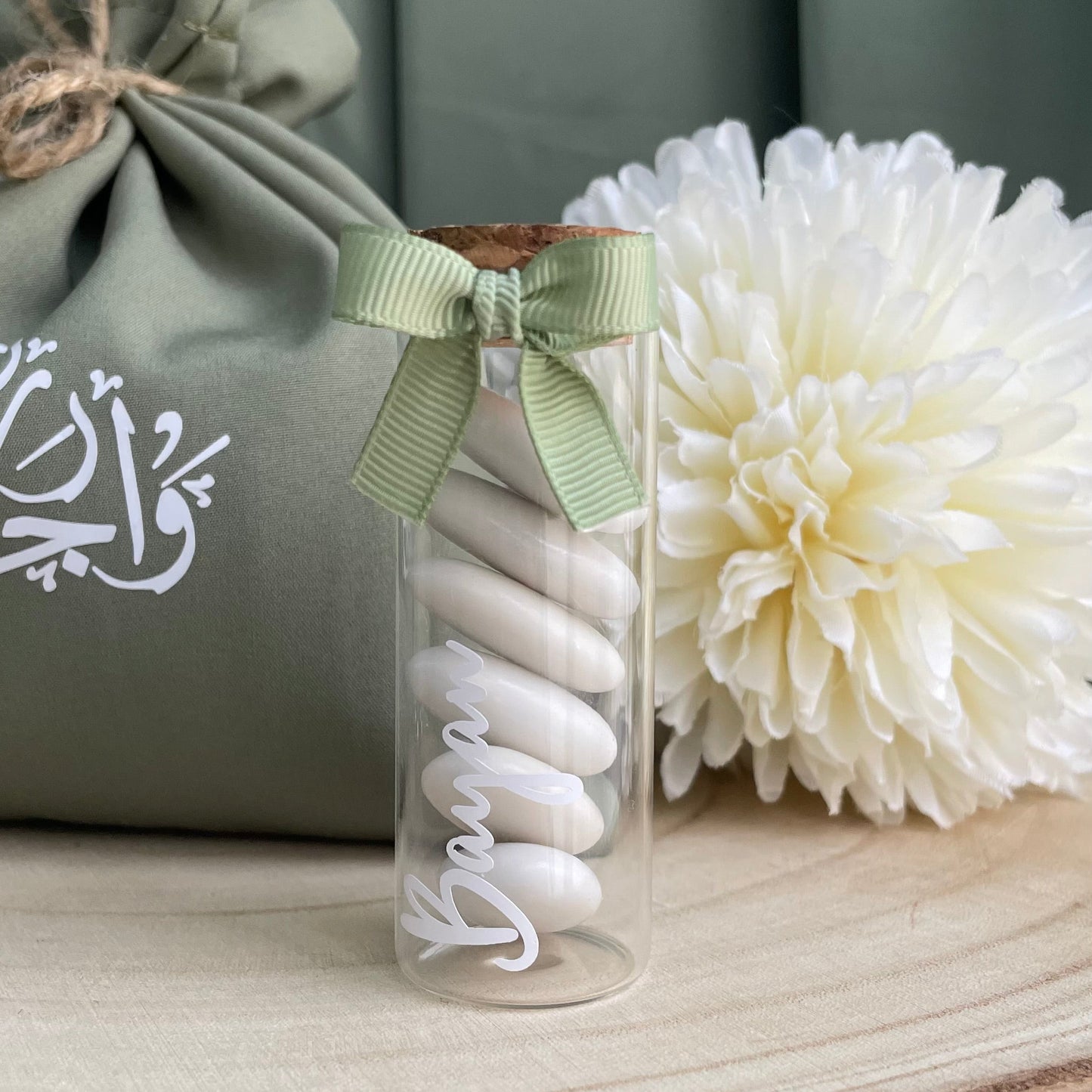 Tube de dragées élégant personnalisé