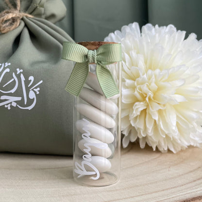 Tube de dragées élégant personnalisé