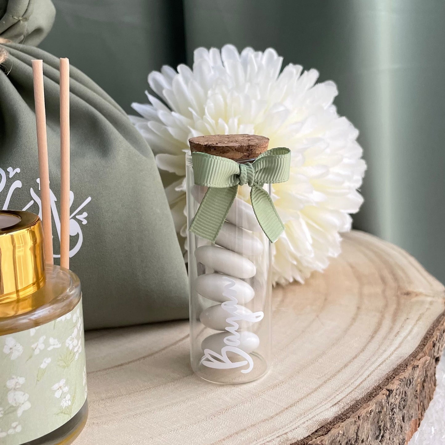 Tube de dragées élégant personnalisé