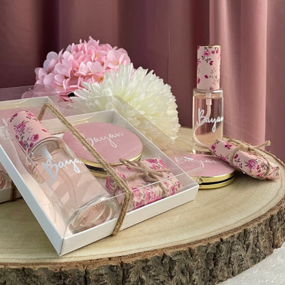 Coffret Cadeau – Parfum, Miroir & Nougat