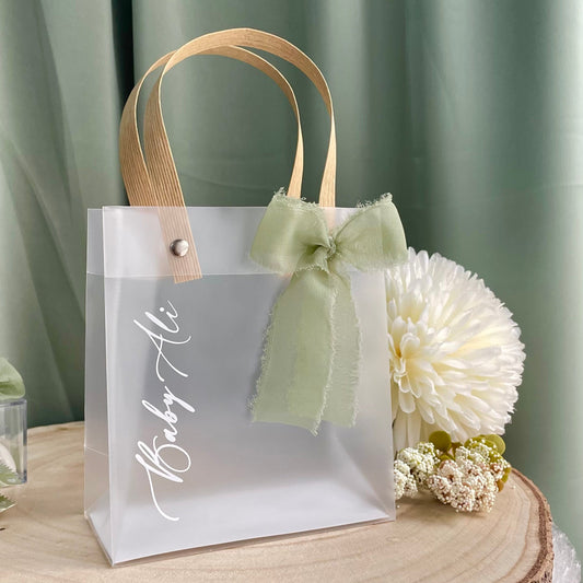 Sac Cadeau Transparent au design chic et minimaliste
